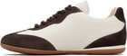 Weekend Max Mara White & Brown Wkalancia Sneakers
