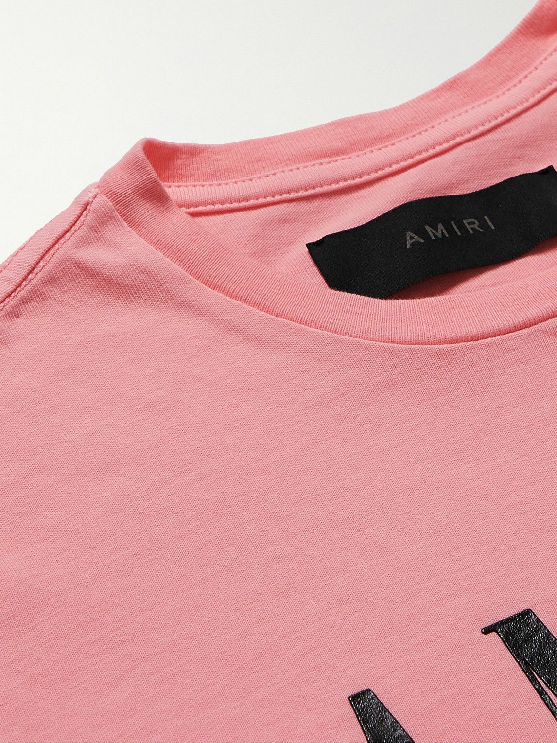 AMIRI KIDS - Logo-Print Cotton-Jersey T-Shirt - Pink Amiri