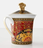 Versace Home Medusa porcelain mug with lid