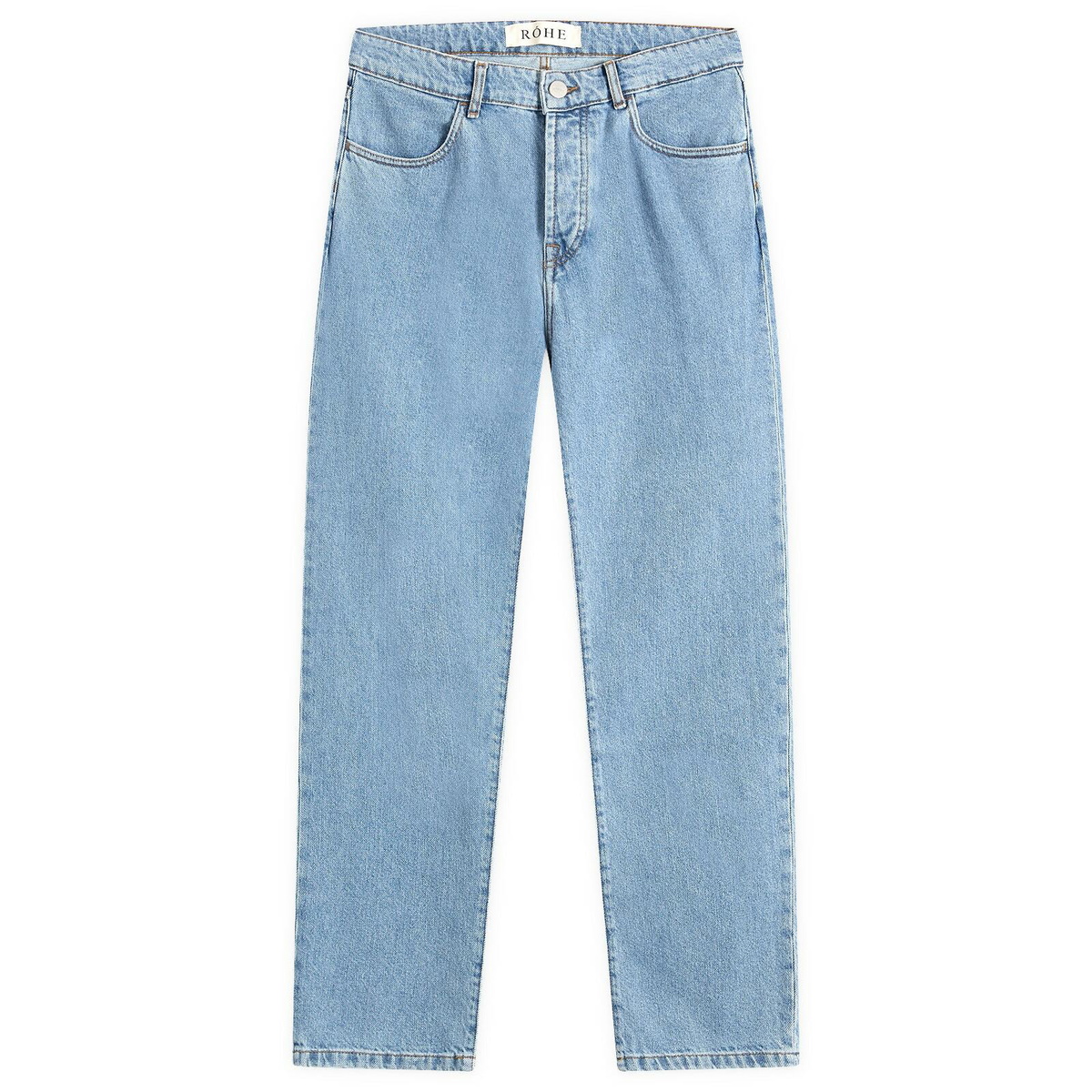 Róhe Men's Straight Leg Jeans in Denim Blue
