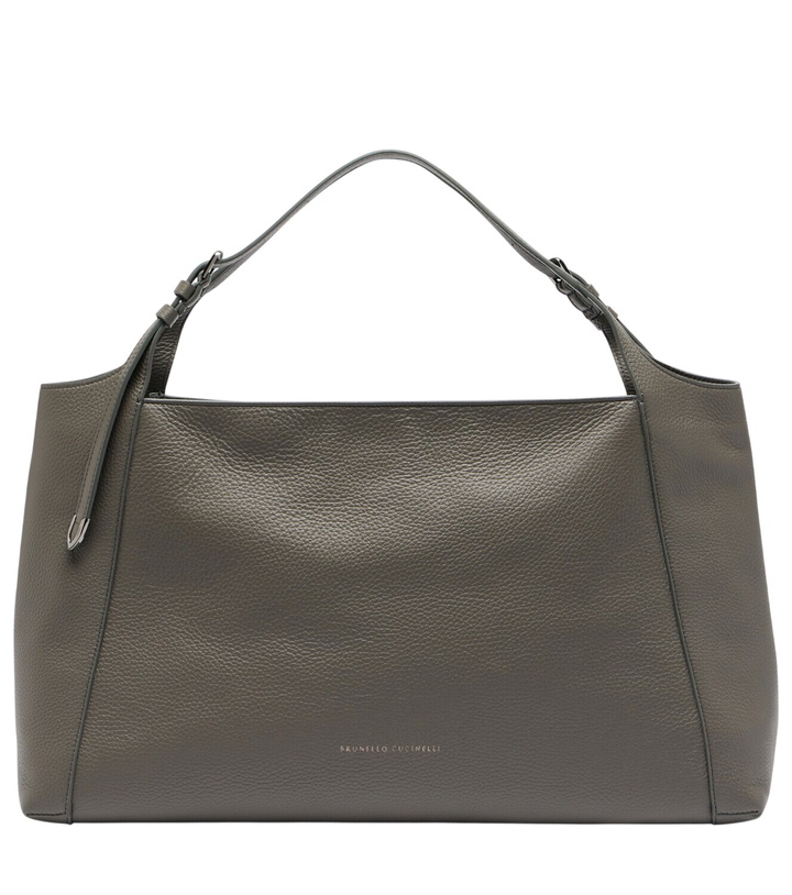 Photo: Brunello Cucinelli Medium leather shoulder bag