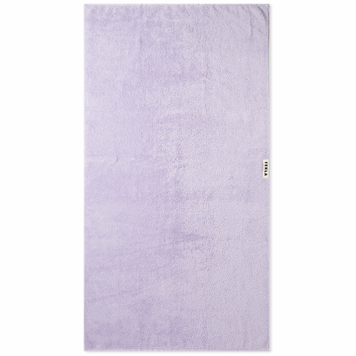Photo: Tekla Fabrics Organic Terry Bath Towel in Lavender