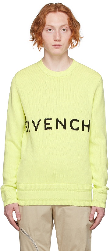 Photo: Givenchy Yellow Knit 4G Sweater