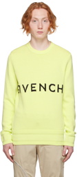 Givenchy Yellow Knit 4G Sweater