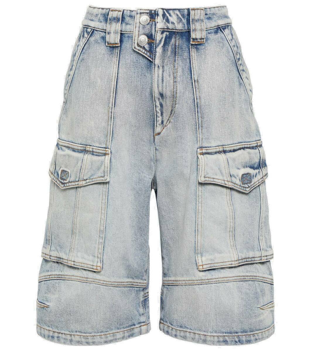 ショートパンツ MARANT ETOILE 'Valdina' shorts Light Blue P00759071.jpg