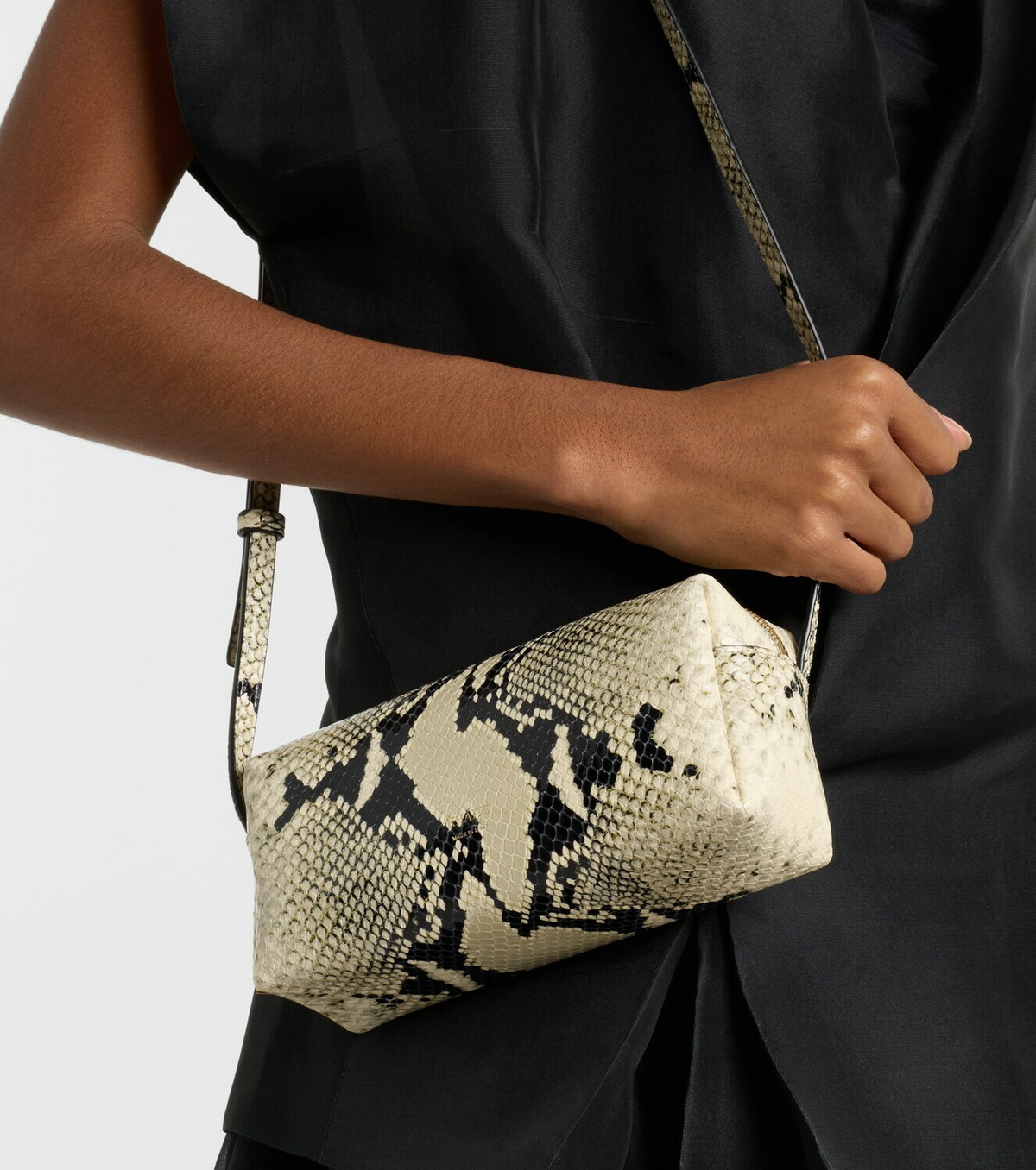 Khaite Kye Mini snake-effect leather crossbody bag