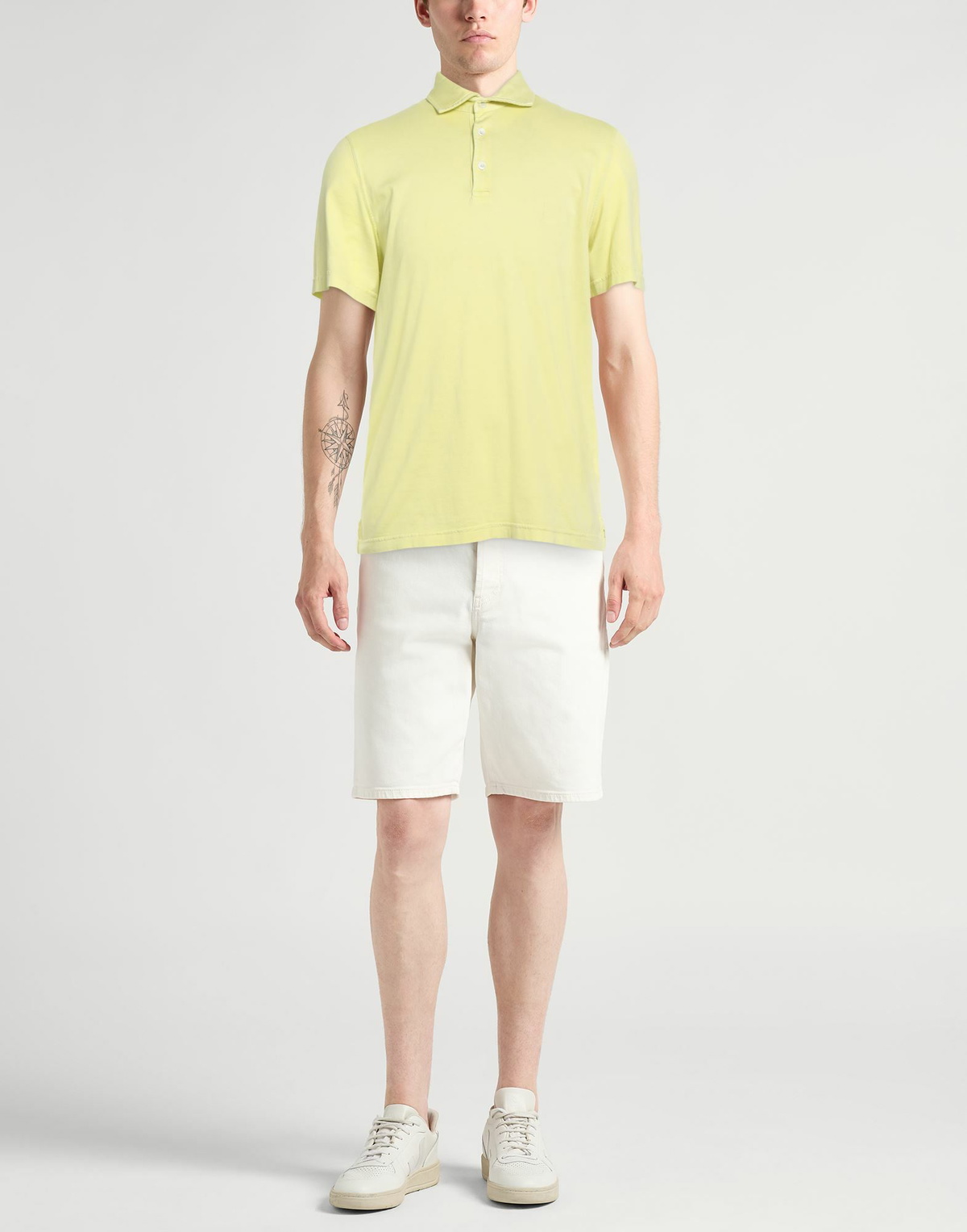 Fedeli Mens Polo shirt Lime in Green