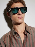 Jacques Marie Mage - Yves Rectangle-Style Acetate Sunglasses