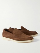 Loro Piana - Summer Walk Suede Loafers - Brown