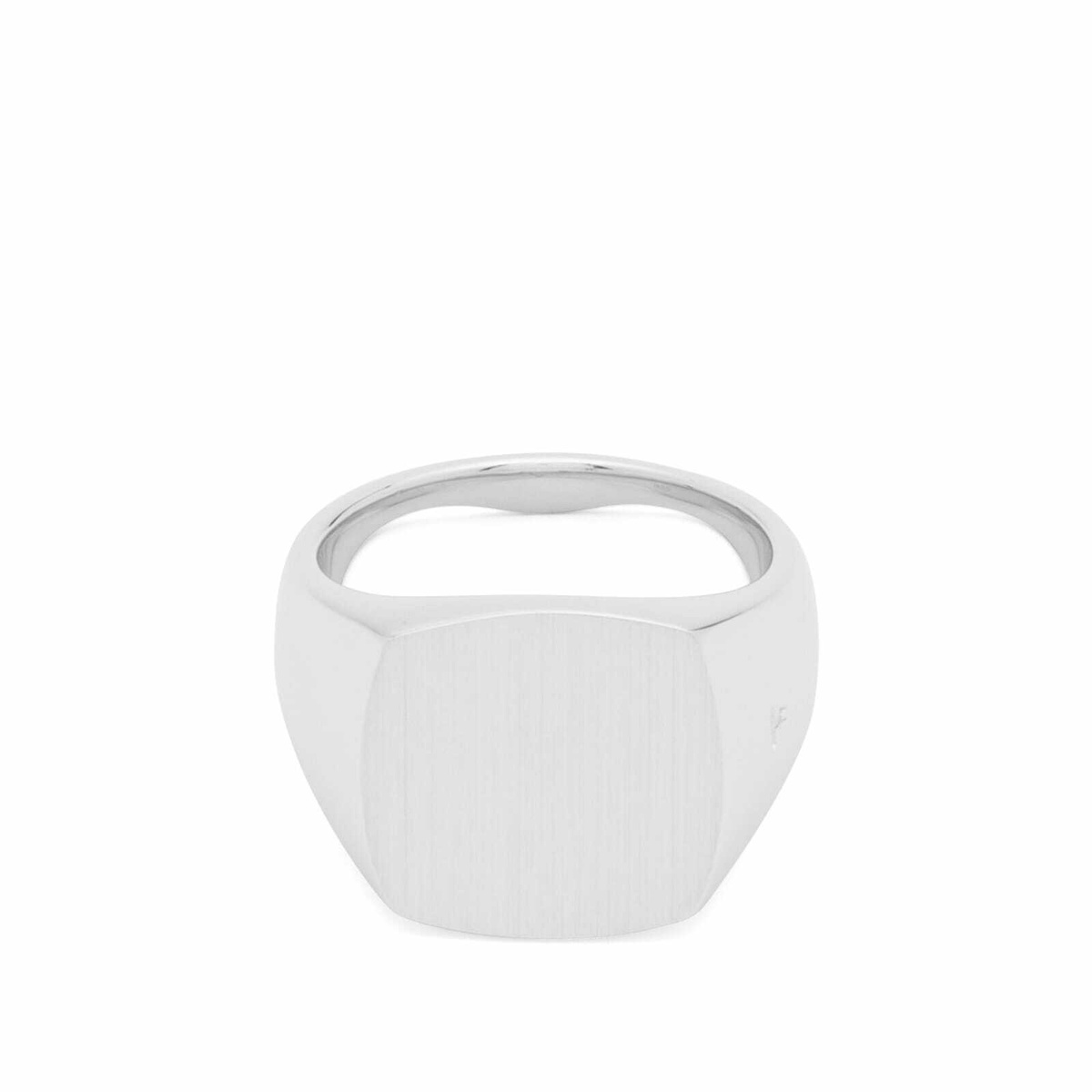 Tom Wood Cushion Ring - Satin in Silver