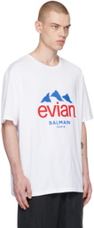 Balmain White Evian Edition T-Shirt