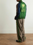 adidas Originals - Brain Dead Striped Printed Cotton-Blend Tech-Jersey Track Jacket - Green