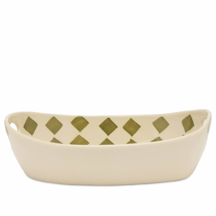 Photo: Damson Madder Women's Nonna House - Tomato Serving Bowl in Yellow/Green 
