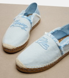 Jimmy Choo Avi embroidered canvas espadrilles
