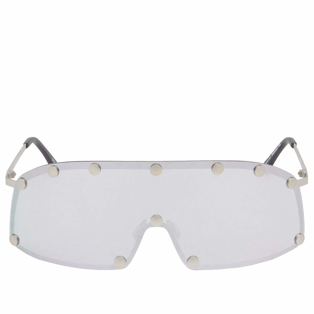 Rick Owens Men's Shielding Sunglasses in Silver Rick Owens