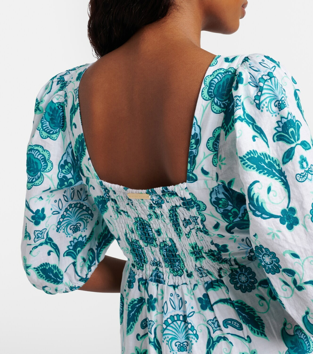 Heidi Klein Kos paisley linen minidress