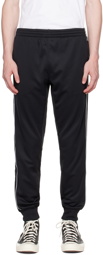 Maison Kitsuné Black Interlock Lounge Pants