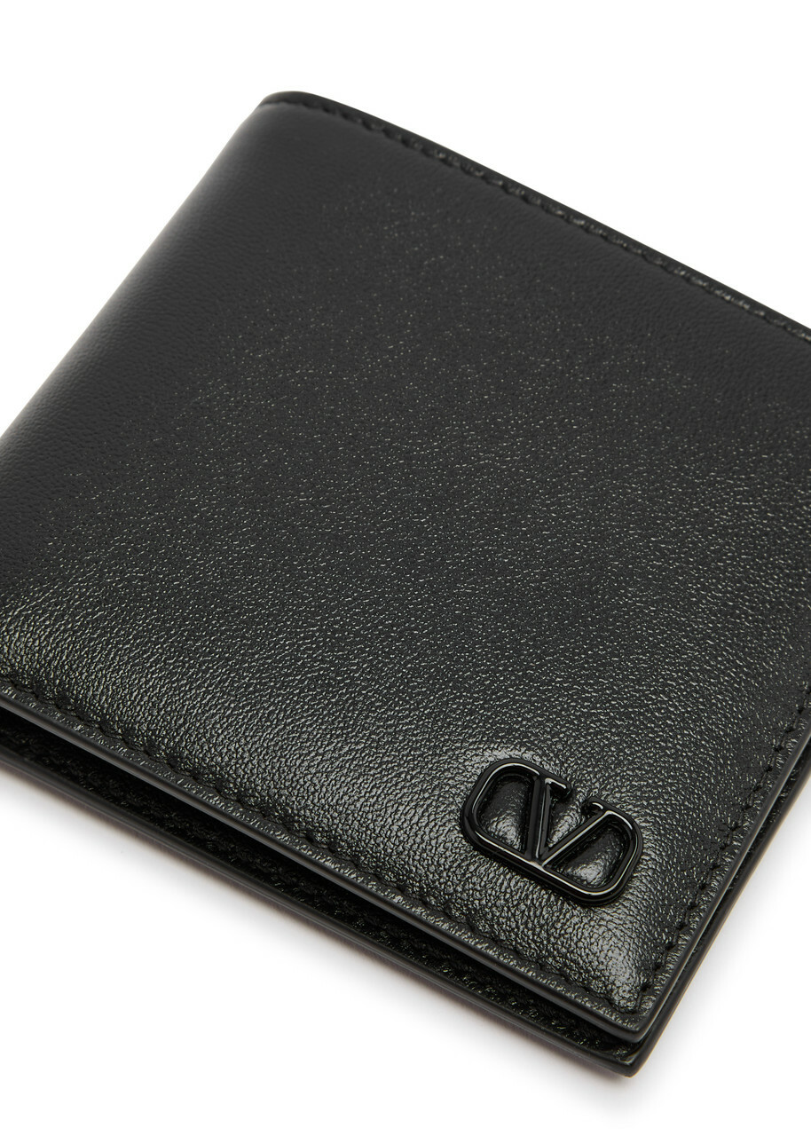 Valentino VLogo Leather Wallet - Black - One Size