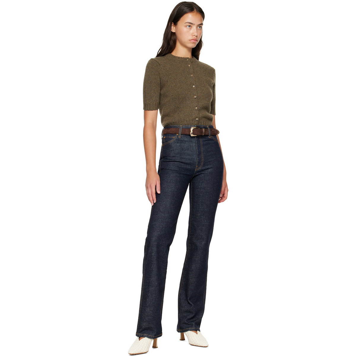 KHAITE Indigo Danielle Stretch Jeans