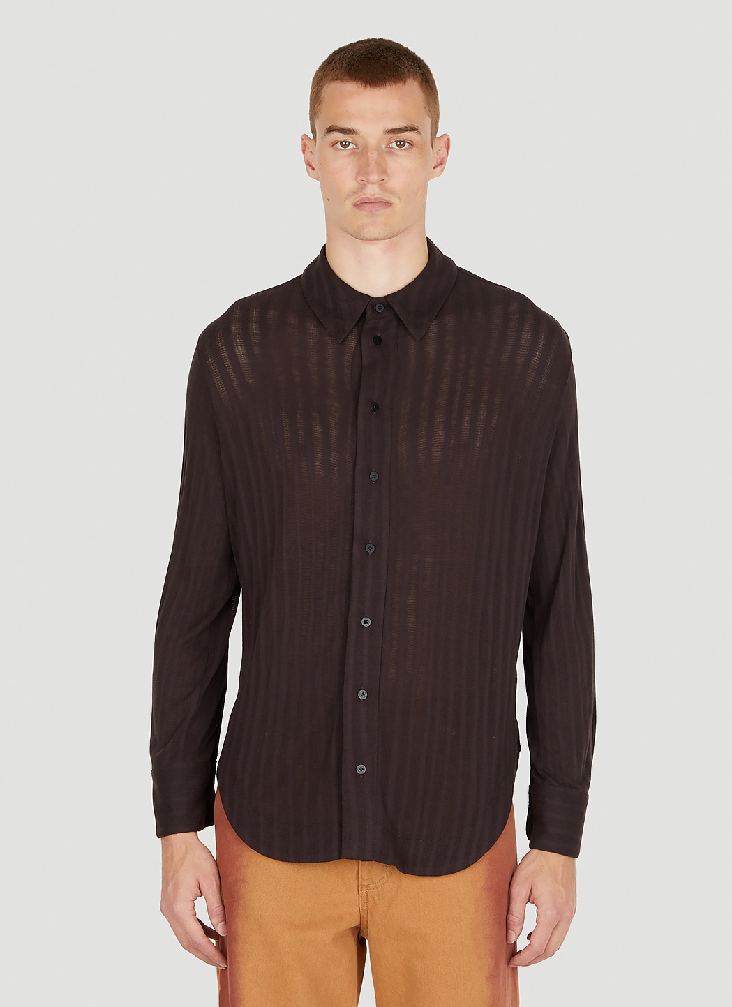 Eckhaus Latta Shrunk Button Down Shirt