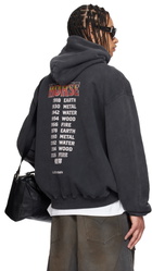 LU'U DAN Gray 'Year of the Horse' Oversized Hoodie