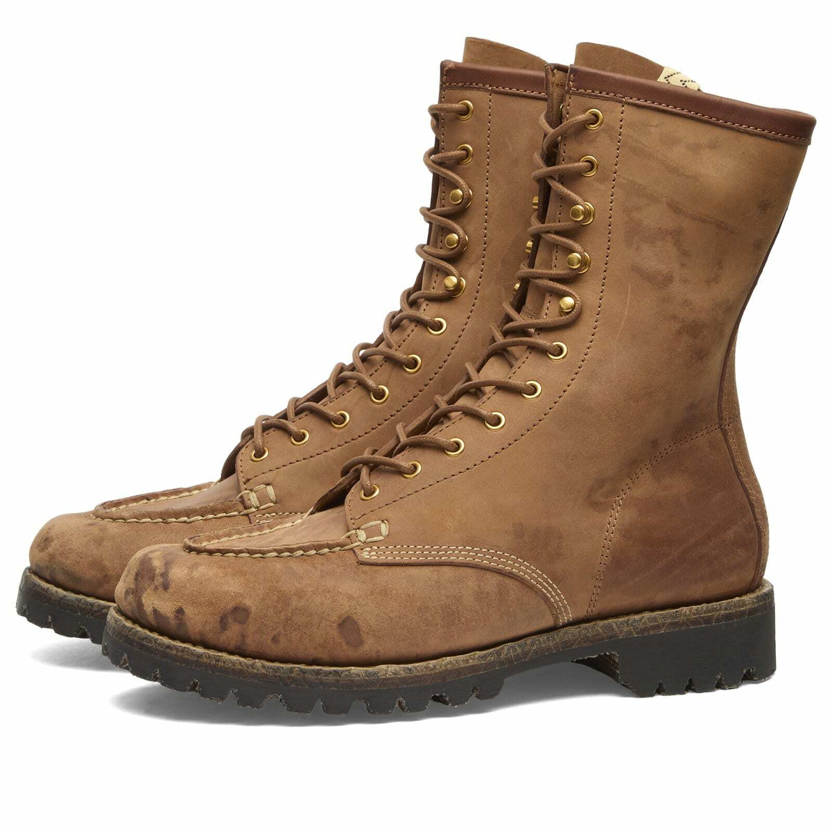Visvim Men's Scout Tall Folk Boots in Brown