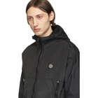 Stone Island Black Nylon Metal Hooded Jacket