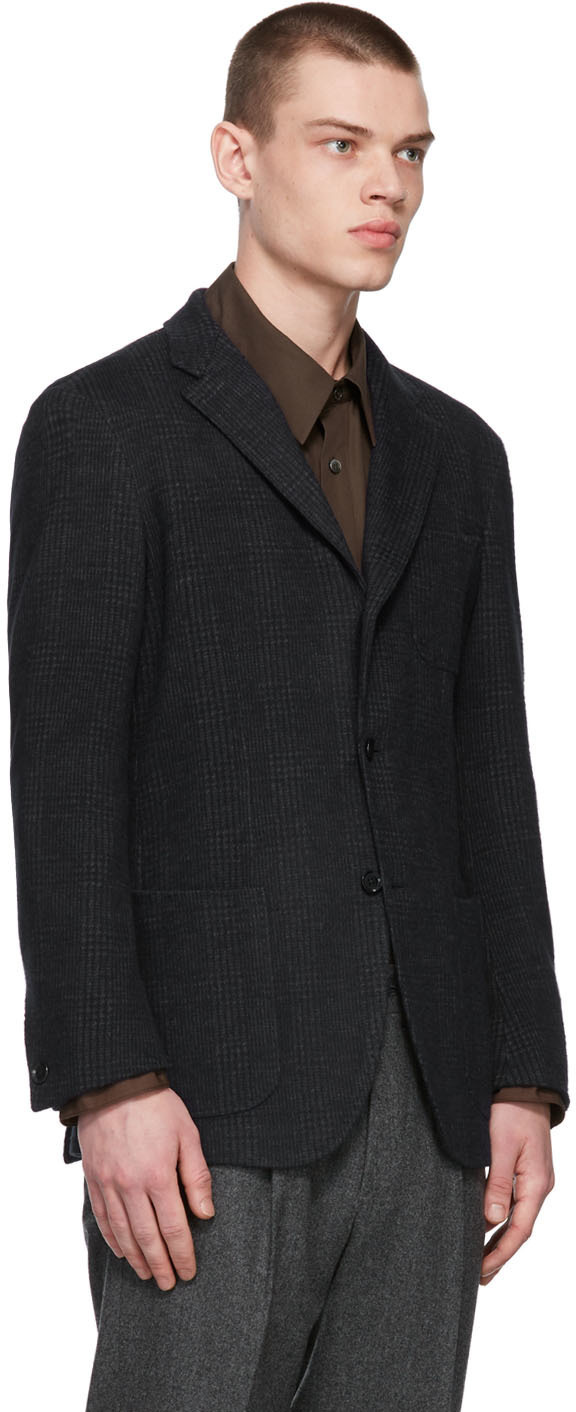 Ring Jacket Navy Wool Jersey Blazer