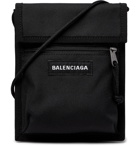 BALENCIAGA - Logo-Appliquéd Canvas Messenger Bag - Black