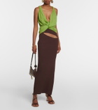 Christopher Esber Draped silk top