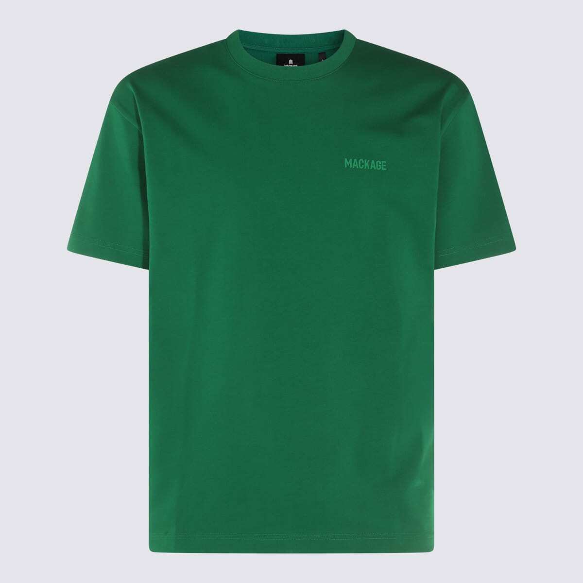 Mackage Dark Green Cotton T-shirt
