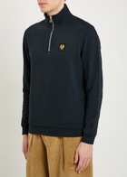 Belstaff Logo-appliquéd Cotton Sweatshirt Navy