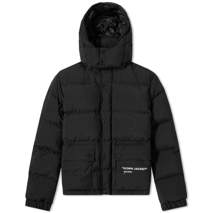 Photo: Off-White Quotes Puffer Jacket Black