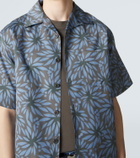 Prada Printed cotton and silk bowling shirt