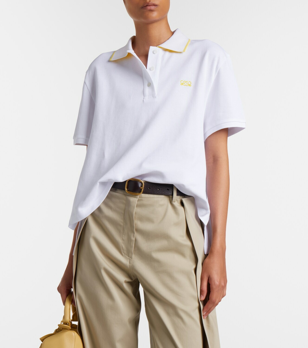Loewe Double L cotton piqué polo shirt