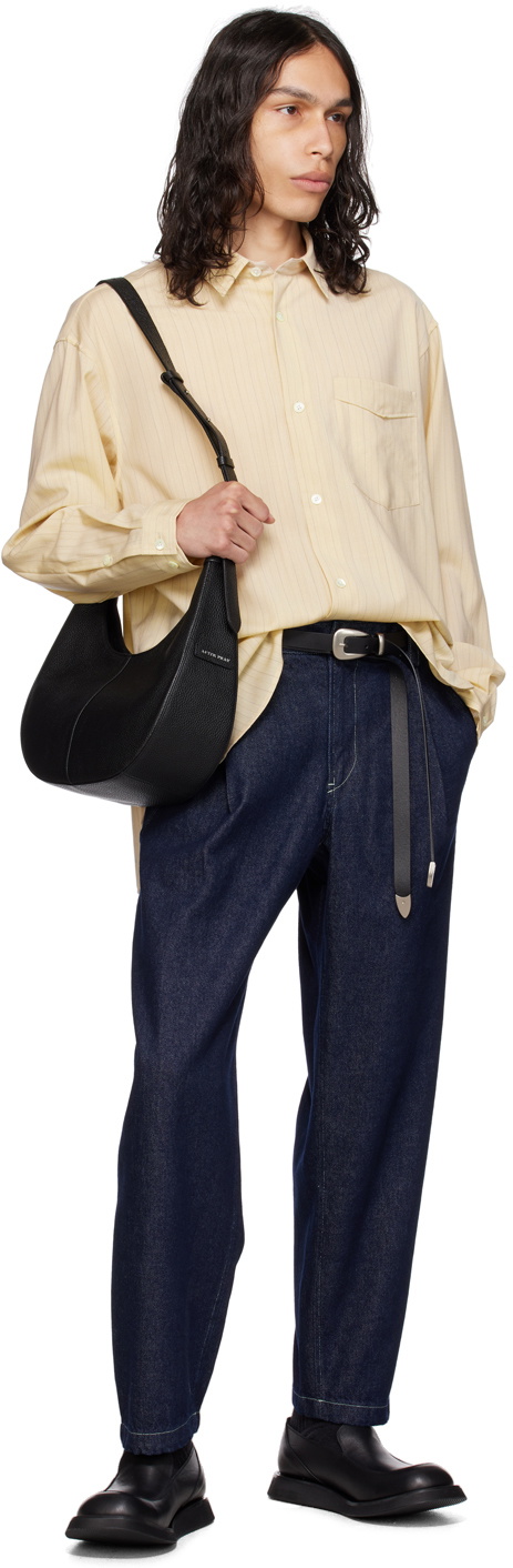 AFTER PRAY Beige Striped Shirt