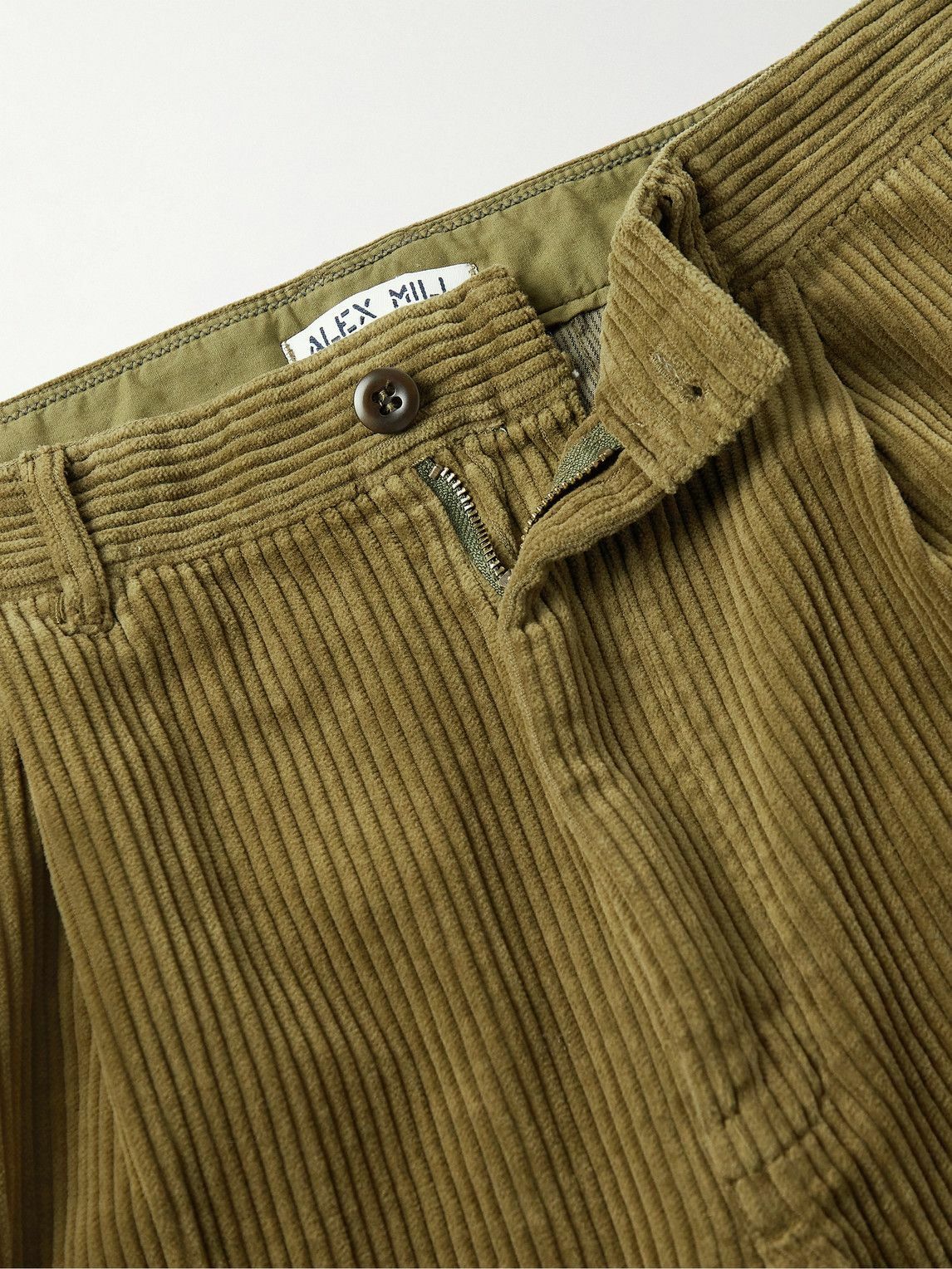 Alex Mill - Standard Straight-Leg Pleated Cotton-Corduroy Trousers - Green Alex  Mill