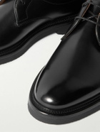 Dunhill - Apsley Glossed-Leather Derby Shoes - Black