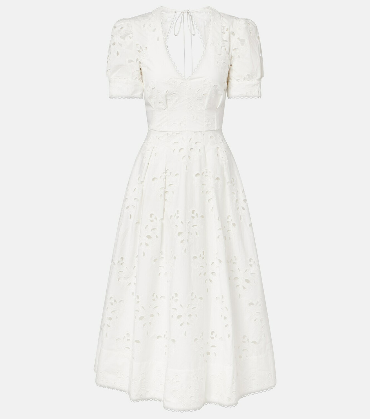 Rebecca Vallance Artesan broderie anglaise midi dress