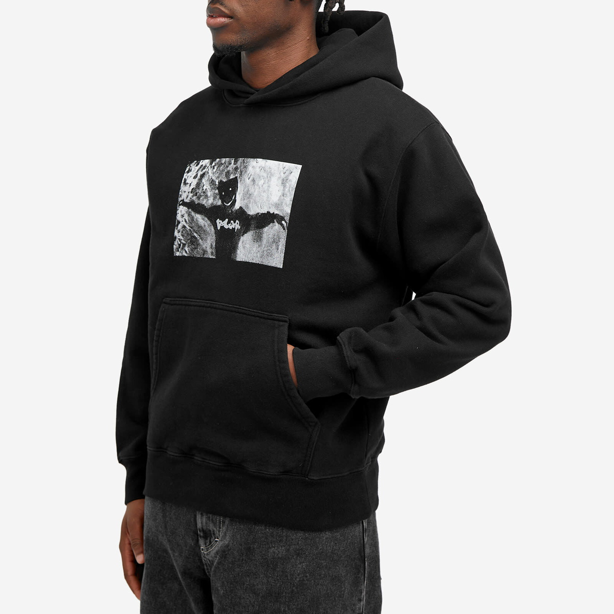 Polar Skate Co. Men's Sustained Disintergration Hoodie in Black