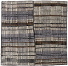 Luna Del Pinal Off-White & Gray Mixed Lines Floor Cushion Cover