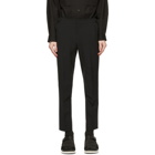 Solid Homme Black Wool Basic Trousers