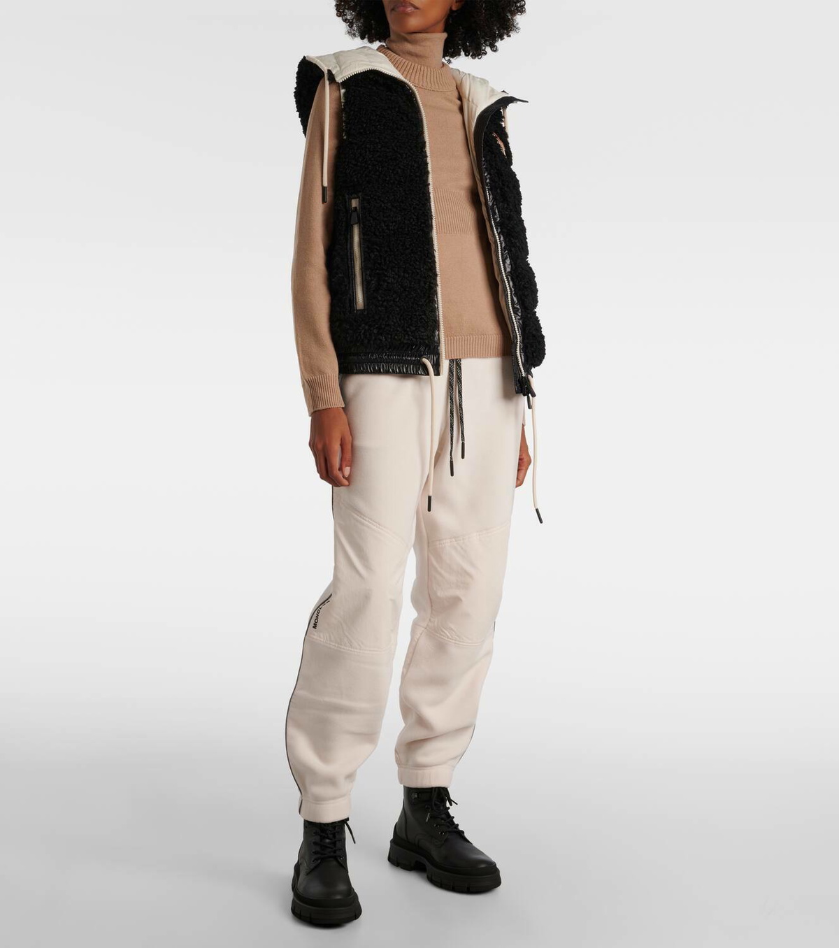 Moncler Grenoble Logo teddy down vest
