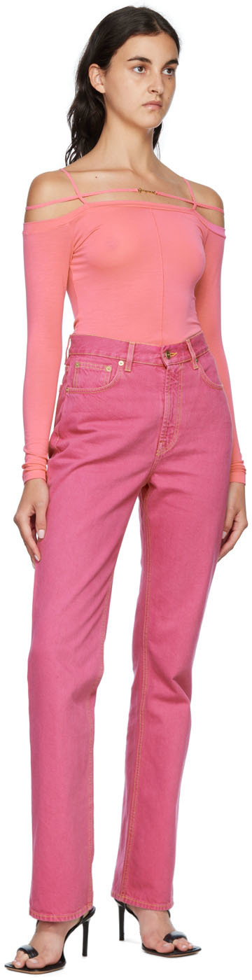 Jacquemus Pink Le Papier 'Le T-Shirt Sierra' Long Sleeve T