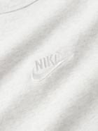 Nike - Premium Essentials Logo-Embroidered Cotton-Jersey T-Shirt - Gray