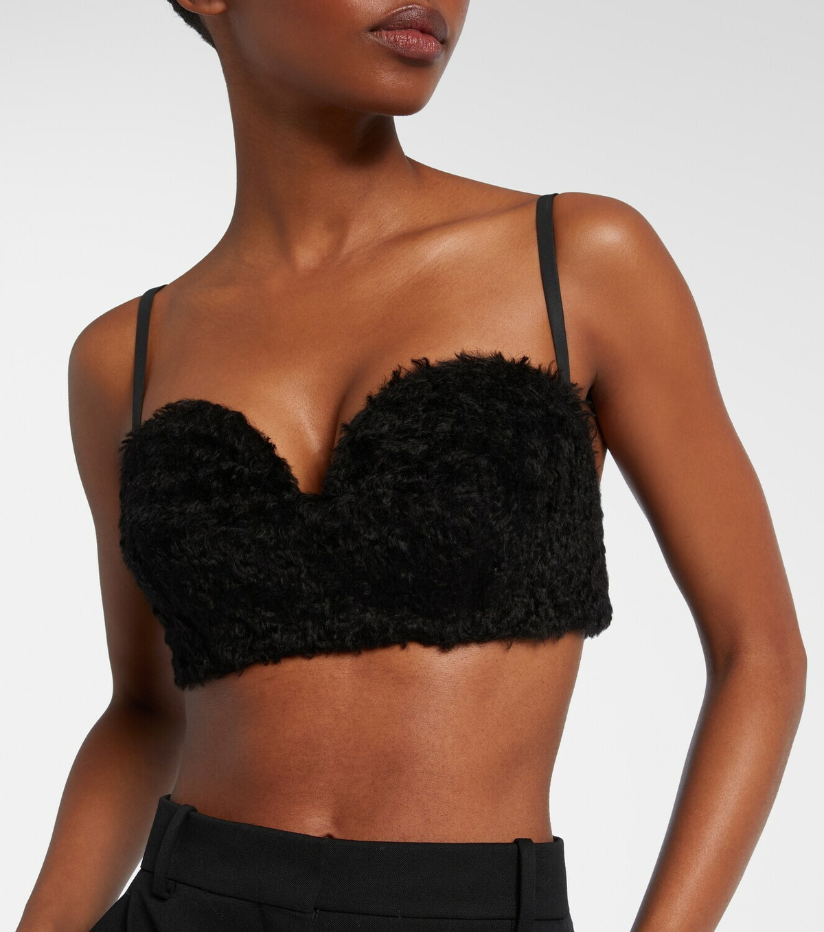 Givenchy Mohair-blend bra top