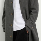 Foret Men's Pine Wool Coat in Dark Grey Melange