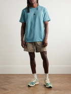 Nike - ACG Snowgrass Straight-Leg Mesh-Trimmed Belted Nylon Shorts - Neutrals