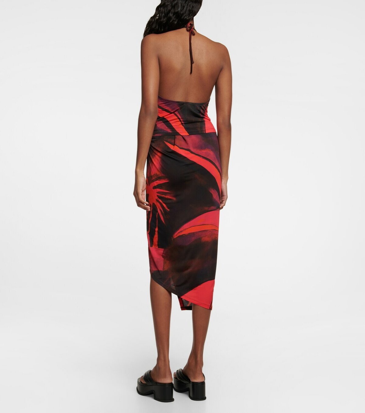 Louisa Ballou - Printed halterneck top