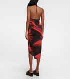 Louisa Ballou - Printed halterneck top